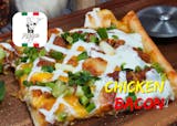 Chicken bacon pizza