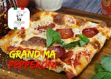 Pepperoni Grandma Slice