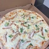 Chicken Alfredo Pizza Broccoli
