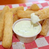 Yucca Fries with Homemade Cilantro Sauce