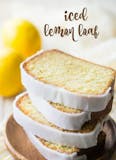 Iced lemon loaf Cake