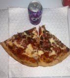 2 Meat Lovers Slices With 1 Can Soda Special