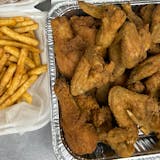 #2 Whole Wings, 10 Tenders & Large Fries Combo