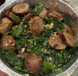 Sauteed Sausage, Spinach & Garlic