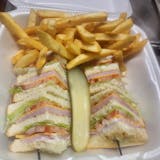 Turkey Club w fries