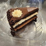 White & Dark Chocolate Mousse Cake