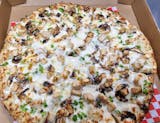 Halal Garlic Chicken Pizza