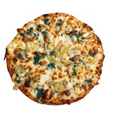 Spinach Alfredo Pizza