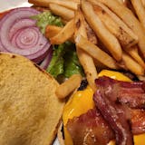 Bacon Deluxe Burger with Fries