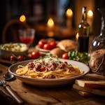 Spaghetti with Alfredo Sauce