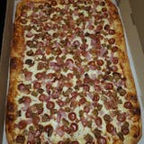 Sheet Pizza (Cheese & One Topping) & 50 Wings Special