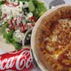Pizza, Small Salad & Can Drink Lunch Combo