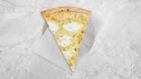 White with Garlic Pizza Slice