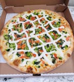 White Deluxe Pizza