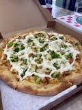 White Chicken & Broccoli Deluxe Pizza