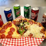 Slice of Pizza & Fountain Soda Lunch