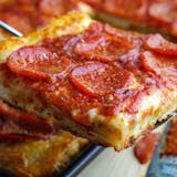 Sicilian Cheese Pizza with One Topping