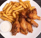 Chicken Wings with French Fries