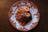 Squid Ink Spaghetti with Shrimp