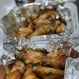 10 Pieces Bone In Wings, Large Cheese Pizza & 2-Liter Drink Special