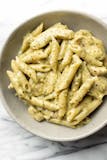 Chicken Pesto served over Penne Pasta