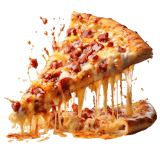sausages pizza slice