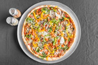 Veggie White Gluten Free Pizza