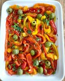 Roasted Peppers with Olives