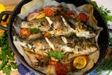 Baked Branzino