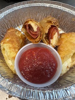 Stuffed Pepperoni Egg Rolls