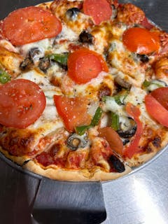 Thin Crust Veggie Pizza