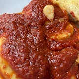 Cheese Ravioli with Meat Sauce