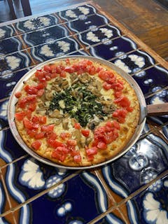 Thin Crust Ranch Romano Pizza