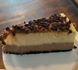 Chocolate Vanilla Turtle Cheesecake