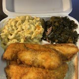 Fried Fish with 2 Sides