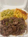 Pepper Steak with 2 Sides