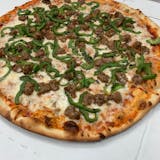 Sausage & peppers pizza