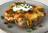 Bake Potato with Bacon & Cheese Whiz