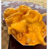Curly Fries with Cheese Whiz