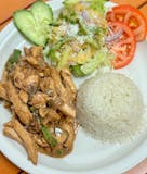 Chicken Sauteed Served with Rice