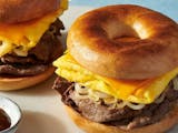 MEAT & EGG ON BAGEL OR ROLL