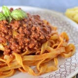 Home made FETTUCCINE BOLOGNESE