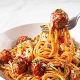 Home-made SPAGHETTI VEAL MEATBALLS - SUNDAY SPECIAL