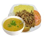 Chicken Shawarma Plate With Soup