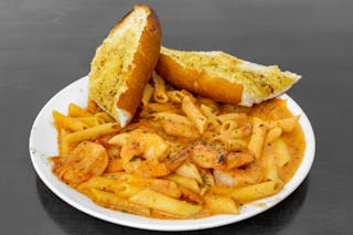 Penne Vodka Virgin with Shrimp
