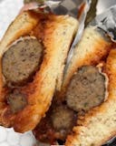 Beef meatballs sandwich