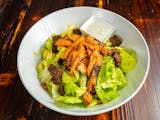 Buffalo Seitan Caesar Salad (Vegan)