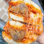 Beef Meatball Parmesan Hero