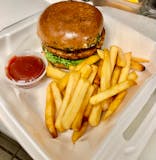 Hariyali Veggie Burger
