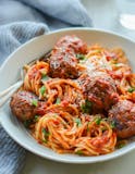 Spaghetti with Marinara Sauce & Meatballs